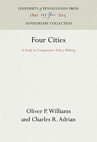 Four Cities  A Study in Comparative Policy Making [Hardcover]