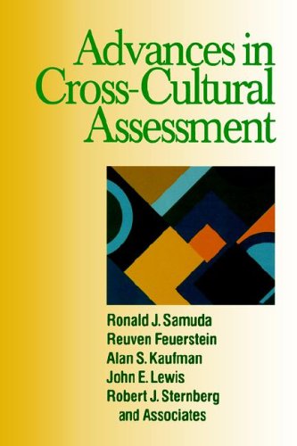 Advances in Cross-Cultural Assessment [Paperback]