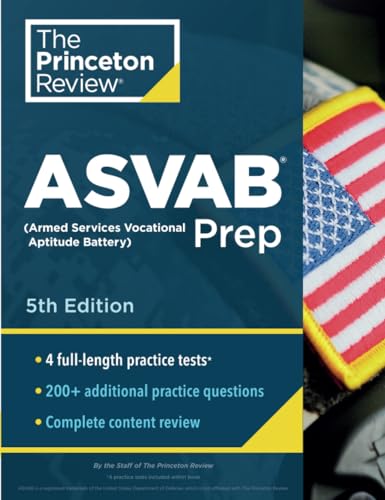 Princeton Review ASVAB Prep, 5th Edition: 4 Practice Tests + Complete Content Re [Paperback]