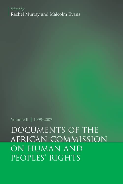 Documents of the African Commission on Human and Peoples' Rights, Volume II 1999 [Paperback]
