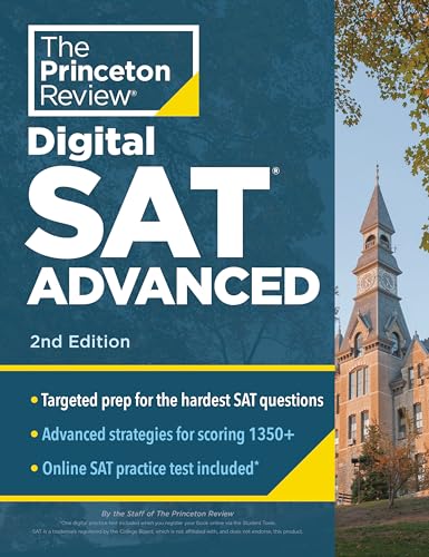 Princeton Review Digital SAT Advanced, 2nd Edition: Prep & Practice for the  [Paperback]
