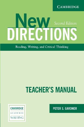 New Directions Teacher's Manual An Integrated Approach to Reading, Writing, and [Paperback]