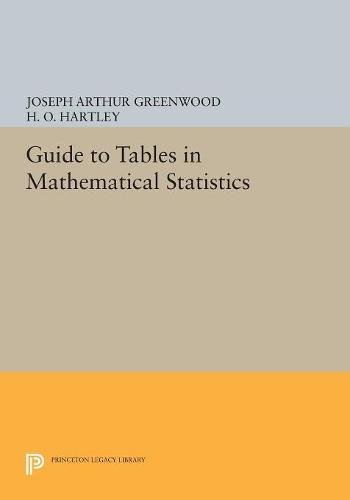 Guide to Tables in Mathematical Statistics [Paperback]