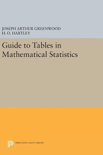 Guide to Tables in Mathematical Statistics [Hardcover]