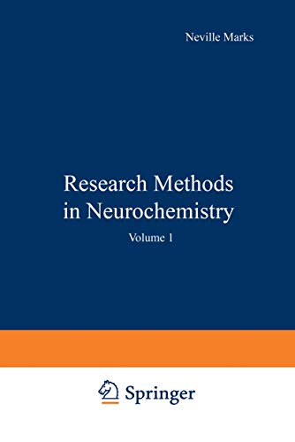 Research Methods in Neurochemistry Volume 1 [Paperback]