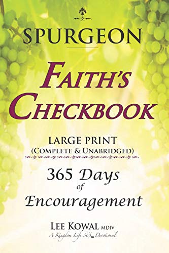 Surgeon - Faith's Checkbook Large Print  365 Days of Encouragement [Paperback]