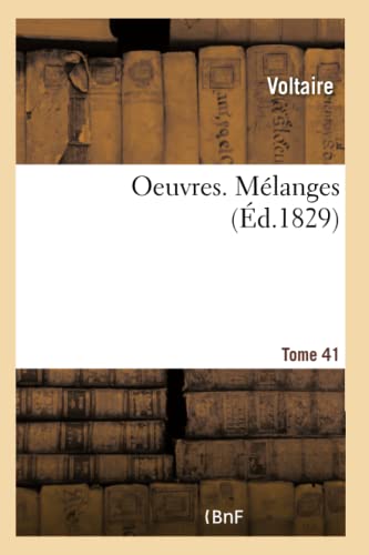 Oeuvres. Melanges. Tome 41
