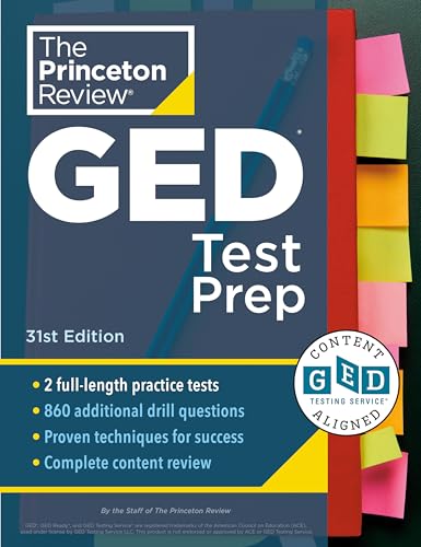 Princeton Review GED Test Prep, 31st Edition: 2 Practice Tests + Review & Te [Paperback]