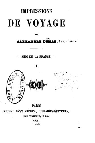 Impressions De Voyage - Midi De La France, I (french Edition) [Paperback]