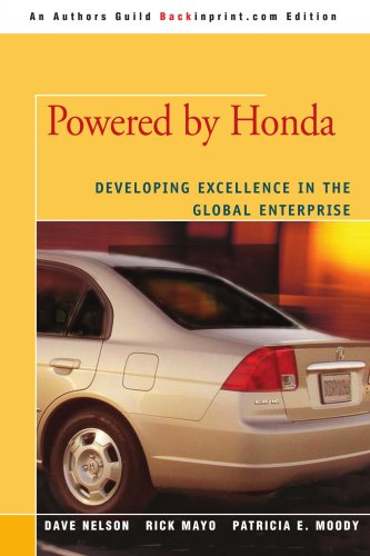 Powered By Honda Developing Excellence In The Global Enterprise [Paperback]