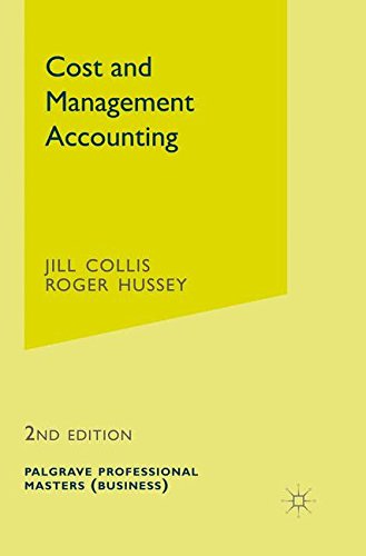 Cost and Management Accounting [Paperback]