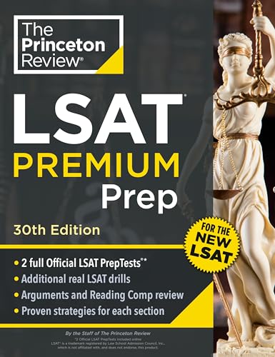 Princeton Review LSAT Premium Prep, 30th Edition: 2 Official LSAT PrepTests + Re [Paperback]