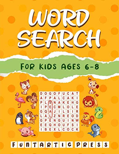 Word Search for Kids Ages 6-8  80 Large Print Word Search Puzzles to Keep Your  [Paperback]