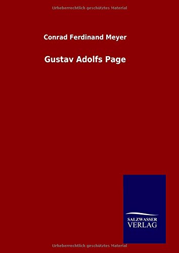 Gustav Adolfs Page (german Edition) [Hardcover]