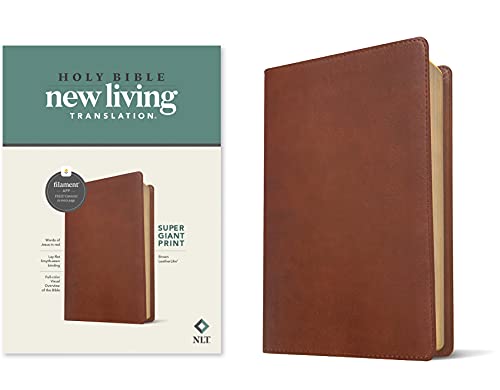 NLT Super Giant Print Bible, Filament Enabled Edition (Red Letter, LeatherLike,  [Leather / fine bindi]
