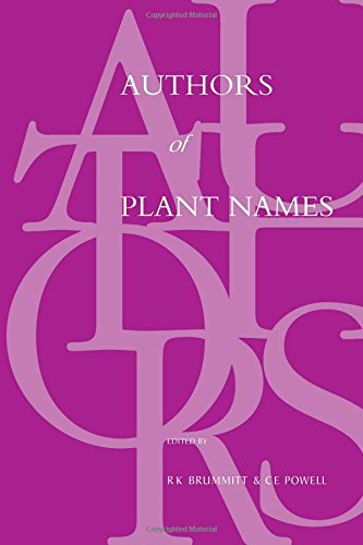 Authors of Plant Names [Paperback]