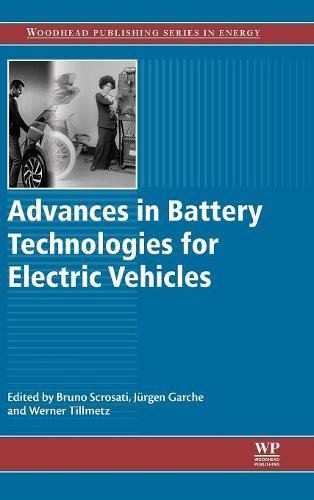 Advances in Battery Technologies for Electric Vehicles [Hardcover]
