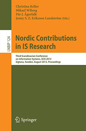 Nordic Contributions in IS Research Third Scandinavian Conference on Informatio [Paperback]