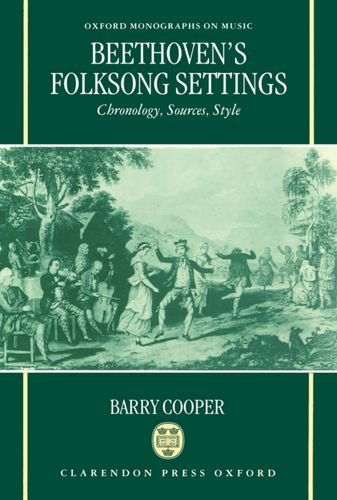 Beethoven's Folksong Settings Chronology, Sources, Style [Hardcover]