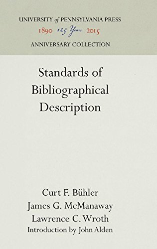 Standards of Bibliographical Description [Hardcover]