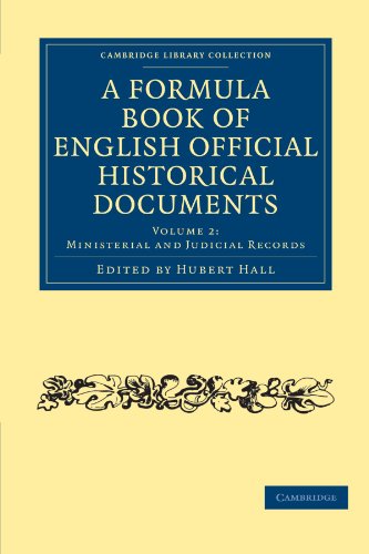 A Formula Book of English Official Historical Documents [Paperback]
