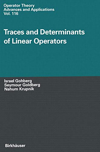 Traces and Determinants of Linear Operators [Paperback]