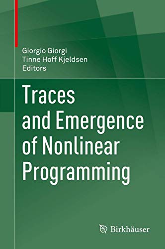 Traces and Emergence of Nonlinear Programming [Hardcover]