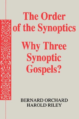 The Order Of The Synoptics [Hardcover]