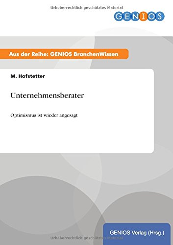 Unternehmensberater (german Edition) [Paperback]