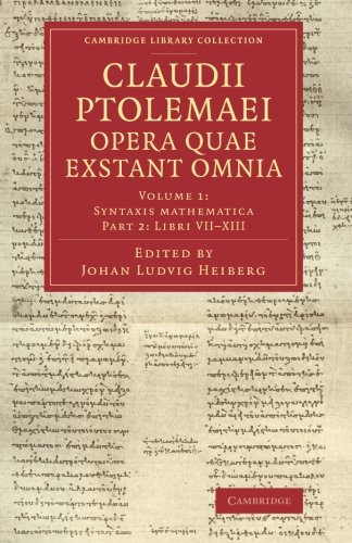 Claudii Ptolemaei opera quae exstant omnia [Paperback]