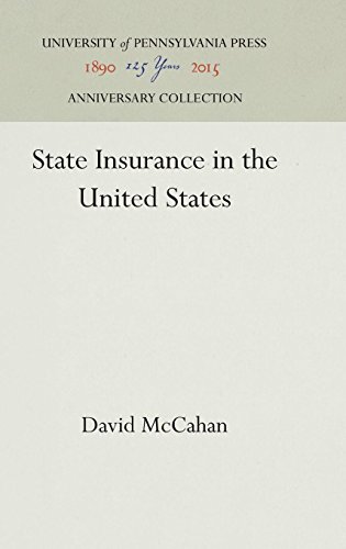 State Insurance in the United States [Hardcover]