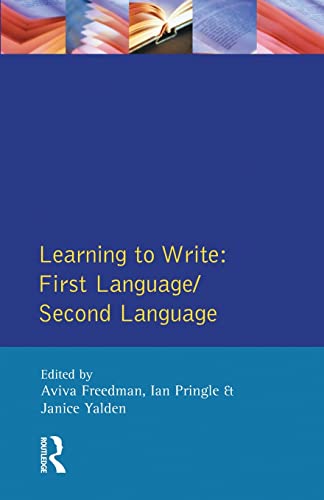 Learning to Write First Language/Second Language [Paperback]