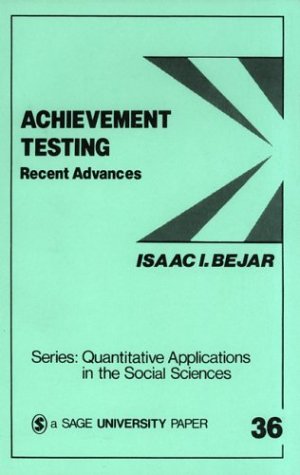 Achievement Testing Recent Advances [Paperback]