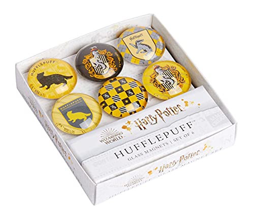 Harry Potter Hufflepuff Glass Magnet Set (Set of 6) [General merchandise]