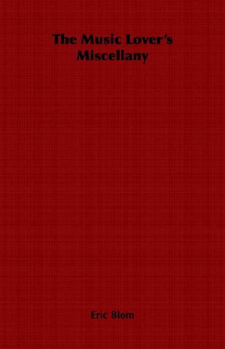 Music Lover's Miscellany [Unknown]