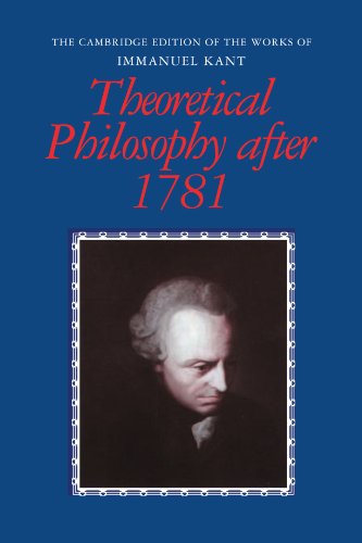 Theoretical Philosophy after 1781 [Paperback]