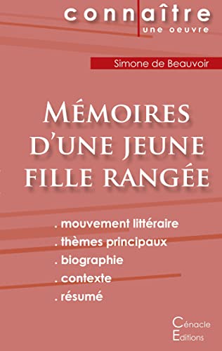 Fiche De Lecture Memoires D'Une Jeune Fille Rangee De Simone De Beauvoir (Analys