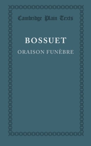 Oraison Funebre [Paperback]