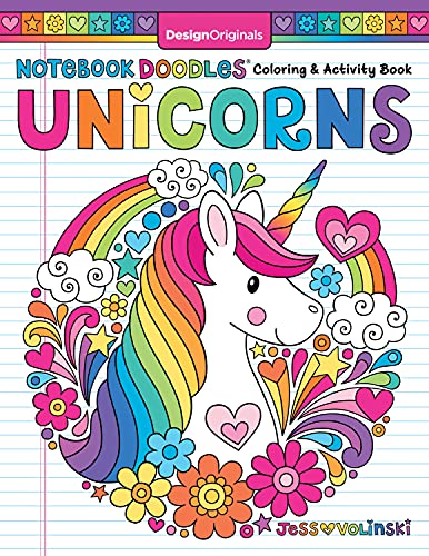 Notebook Doodles Unicorns Coloring and Activity Book [Paperback]