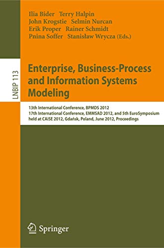Enterprise, Business-Process and Information Systems Modeling 13th Internationa [Paperback]
