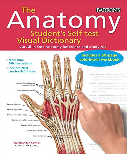 Anatomy Student&39s Self-Test Visual Dictionary An All-in-One Anatomy Referen [Paperback]