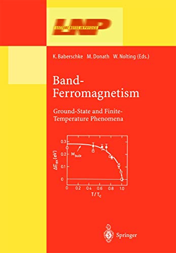 Band-Ferromagnetism Ground-State and Finite-Temperature Phenomena [Hardcover]