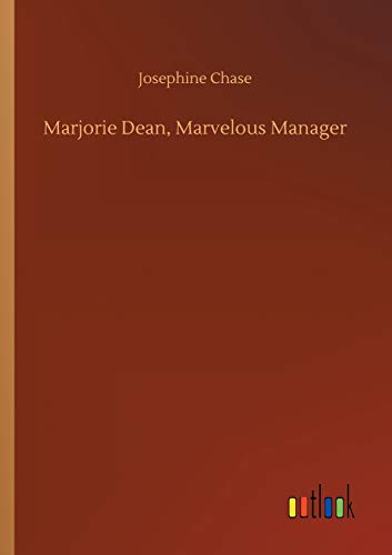 Marjorie Dean, Marvelous Manager [Paperback]