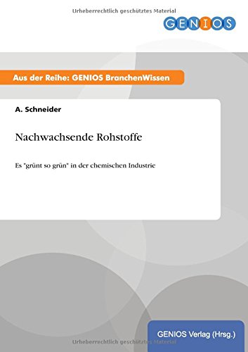 Nachwachsende Rohstoffe (german Edition) [Paperback]