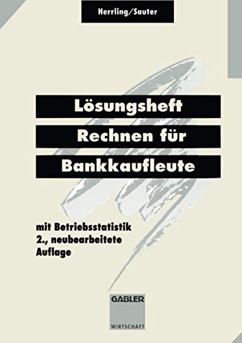 Lsungsheft Rechnen fr Bankkaufleute [Paperback]