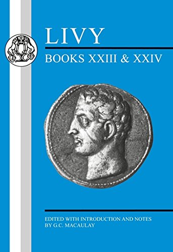Livy Books XXIII-XXIV [Paperback]