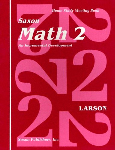 Saxon Math 2 Homeschool Student's Meeting Book 1st Edition [Paperback]