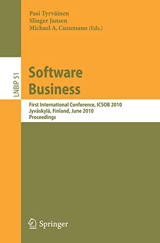 Software Business First International Conference, ICSOB 2010, Jyvskyl, Finlan [Paperback]