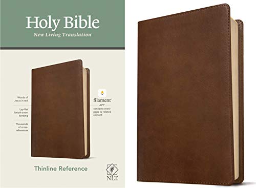 NLT Thinline Reference Bible, Filament Enabled Edition (Red Letter, LeatherLike, [Leather / fine bindi]