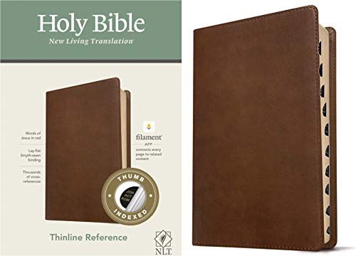 NLT Thinline Reference Bible, Filament Enabled Edition (Red Letter, LeatherLike, [Leather / fine bindi]